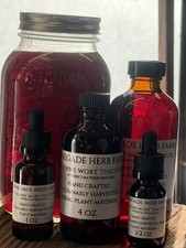 St. John  s Wort Tincture Wild Crafted Sustainable Small Batch 1 oz