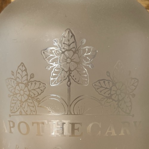 2 Target 2023 Frosted Glass Apothecary Glass Decanters Herbs Potions Halloween - Picture 10 of 16