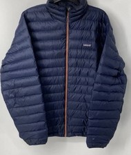 Patagonia Men s XL Ultralight Down Jacket Navy Blue Goose Down Packable