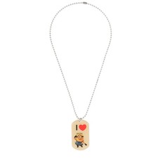 Despicable Me Dog Tag Necklace - I Love Minions