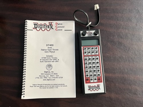 Digitrax DT400R Dual DCC Radio Equipped Controll Throttle