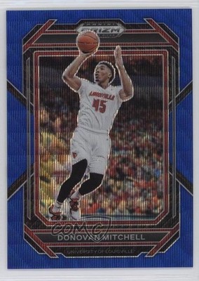 2023-24 Panini Prizm Draft Picks Blue Wave Prizm /249 Donovan Mitchell #66 0v2h