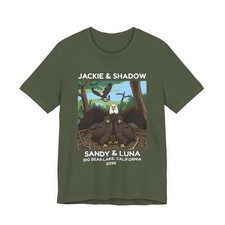 2026 Jackie & Shadow Sandy and Luna Camiseta Big Bear Baby Bald Eagle Camiseta Gráfica