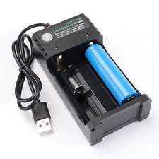 18650 Battery Charger Black 4 Slots AC 110V 220V Dual for 18650 Charging 3.7V Re