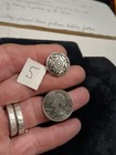 Lot Of 5 Floral Buttons All Different In Design — photo 9