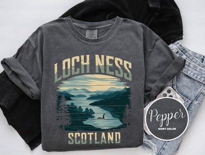 Vintage Loch Ness Lake Shirt Travel Gift Scotland Trip Lover Tee