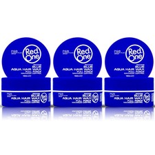 3X RedOne Blue Aqua Hair Gel Wax 150ml 5.07 fl oz Edge Control Braid Gel