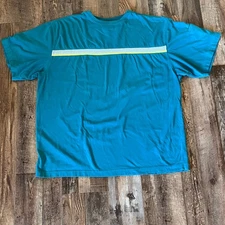 Vtg Burnside 90s Y2K Blue Thrashed Skate Punk Grunge Rock Long Fit T-Shirt