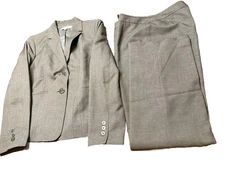 Women's Gray Suit Kasper Separates Blazer/ Pants Size 10