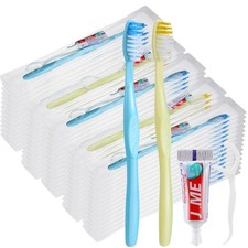 Disposable Toothbrushes with Toothpaste and Floss 10g - Travel Hygiene Kit 300