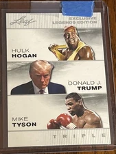 Donald J. Trump M. Tyson. H Hogan 2024 Leaf Exclusive Legends Edition