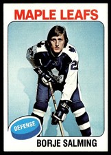 1975-76 Topps Hockey Card Borje Salming Toronto Maple Leafs #283 EX-MT