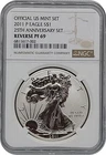 2011-P 25th Reverse Proof American Silver Eagle from 25th Eagle Set NGC PF69
