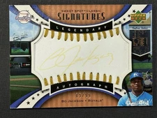 2007 Sweet Spot Classic Signatures Bo Jackson Auto 15/99 Royals Rare Gold Ink