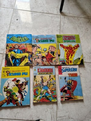 Lot 12 Comics Editorial Horn 70s - Marvel Italy Vintage + 2 Diabolik