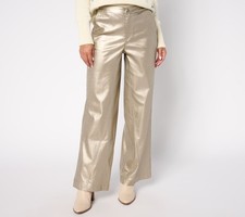 Peace Love World Black Label Regular Metallic Jean Brushed Gold 8 New