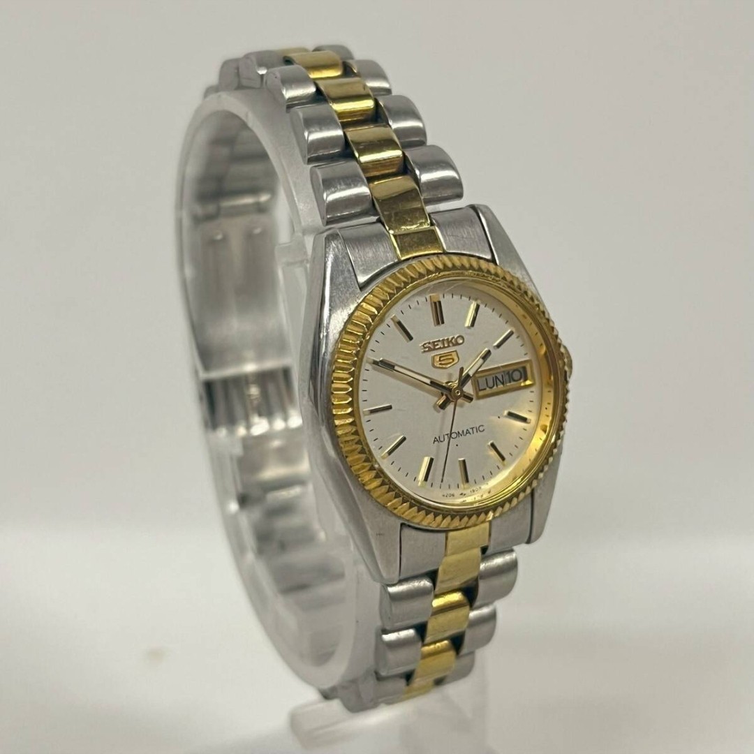 付属品有 純正ブレス 稼働】SEIKO5 自動巻 4206-0510 ゴールド SEIKO 5 