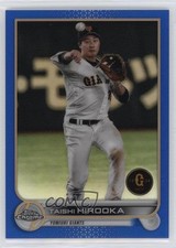 2022 Chrome NPB Nippon Professional Baseball Blue Refractor Taishi Hirooka o1w
