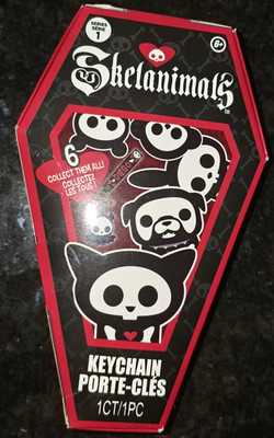 Hasbro x Skelanimals: Series 1 Collectible Figural Keychain Coffin Blind Boxes