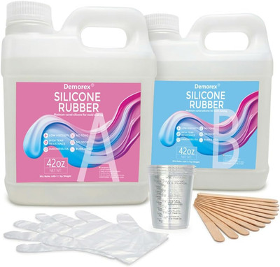 Silicone Mold Making Kit 84Oz (42Oz+42Oz), 15A Super Elastic Liquid Silicone Rub