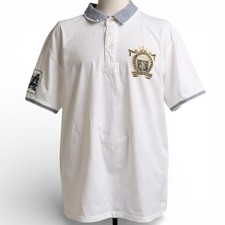 St George Of Duffer Polo Shirt XL Mens White Polo Shirt
