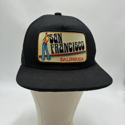 Bart Bridge San Francisco, CA Flat Cap Hat Adjustable Snap Back Mesh