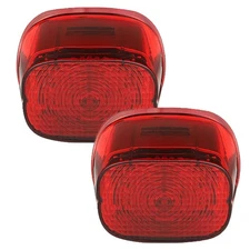 Eagle Lights Flashing Strobe LED Squareback Tail Brake Light Kit for Harley-Davi