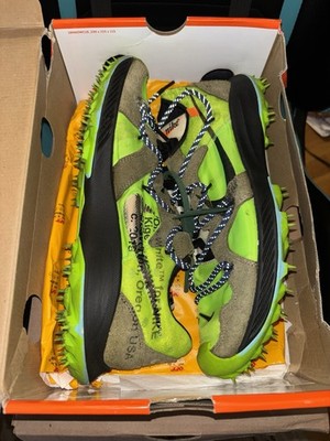 Nike Off-White Zoom Terra Kiger 5 Athlete in Progress Green CD8179-300 Size 11M