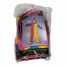 California Collection Clown, Costume Circus Size Medium Halloween Patty Vtg
