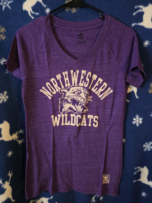 adidas Northwestern Wildcats Purple Shirt Fan Apparel T-Shirt Size M