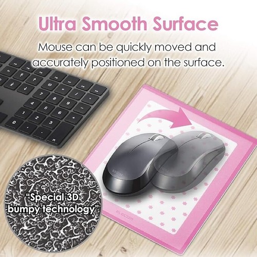 ELECOM Custom Photo Insert Mouse Pad Mat for Office/Pink MP-117P - Picture 2 of 4