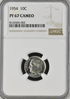Photo of a 1954-P Roosevelt Dime Proof from an eBay listing that sold on Jan 12, 2026