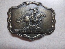 Vintage Wells Fargo Pony Express Belt Buckle