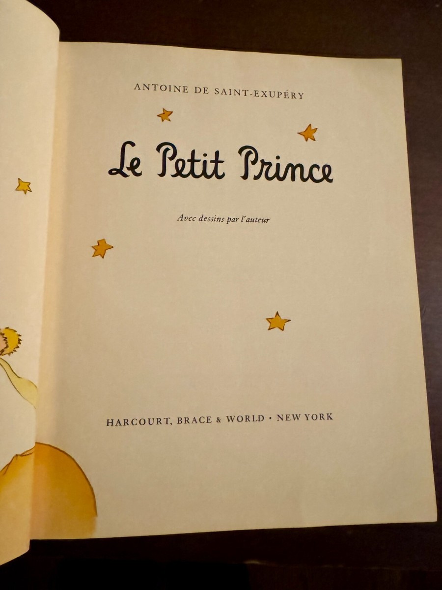 洋書 Le Petit Prince Harcout brace @World 9 Antoine de Saint-Exupery Le Petit Prince French Copyright 1943
