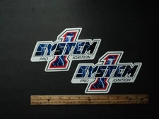 Lot Of 2 System One 1 Pro Ignition Racing Decals Stickers NASCAR NHRA Off Road