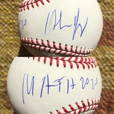 Andrew Yang Signed Autograph OMLB Baseball w/ 2020 & MATH inscription - USA RARE