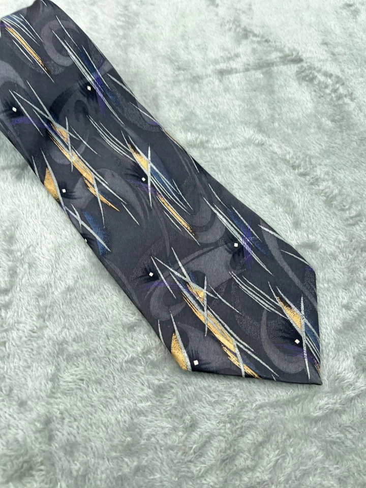 Irvine Park Neck Tie 100% Silk HandMade Korean Long Length 66 in Classic Width - Image 2 of 4