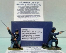 MARCH THROUGH TIMES CIVIL WAR ME-04 20TH MAINE THOMAS CHAMBERLAIN KNEELING FIRIN