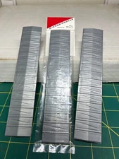 3 x 50'HO BOXCAR ROOFS OVERHANGING DIAGAGIONAL PANEL KIT BASH PART SCRATCH BUILD