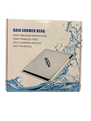 Rain Shower Head - Voolan 8 Inches Large Rainfall Shower Head Made of 304 Stain