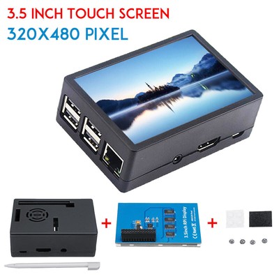3.5'' 320*480 TFT Touch Screen LCD Display Case For'Raspberry Pi A B A+ 2B 3 X2V9