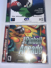 Microsoft Pinball Arcade PC, 1998 Vintage Windows 95 98 Virtual Pool 2