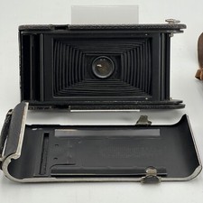 Vintage No. 3A Jr Folding Pocket Kodak No. 122 Roll Film Black Camera With Case