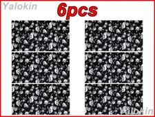 6pcs Funny Skulls Scarves Family Pack Elastic Print Bandana Balaclava N112