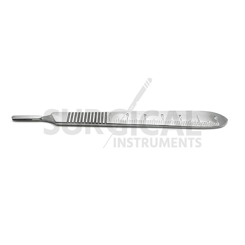 12 piezas de instrumentos veterinarios dentales quirúrgicos bisturí/BP # 4 con escala - Imagen 4 de 5