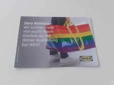 Karte, Postkartenformat, Werbung, IKEA, Zero Wasters