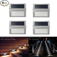 Solar Step Lights Ithird 3 Led Solar Powered Stair Lights Outdoor Lighting Fo... on sale Solar Step Lights Ithird 3 Led Solar Powered Stair Lights Outdoor Lighting Fo... on sale