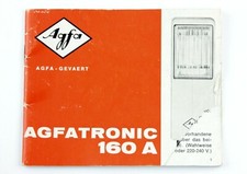 197418 Agfa Agfatronic 160A Electronic Flash Original User Instruction Manual