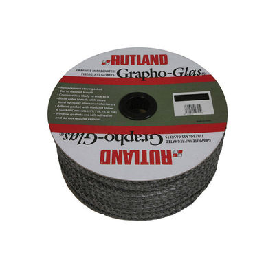 RUTLAND #721N GRAPHO-GLAS Stove Gasket Bulk Spool 200' x 1/4'' Round Free US ship