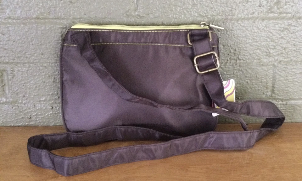 Bandolera/hipster pequeña Travelon marrón con bordado floral nueva con etiquetas Foto 4 de 4